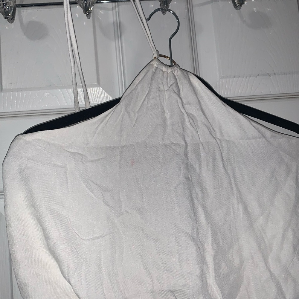 White Halter Top - Picture 3 of 6